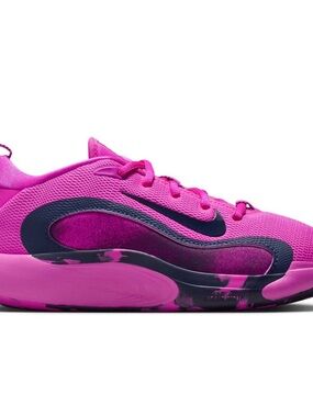 NIKE kids GS IsoFly in hit oink and navy never worn size 4y